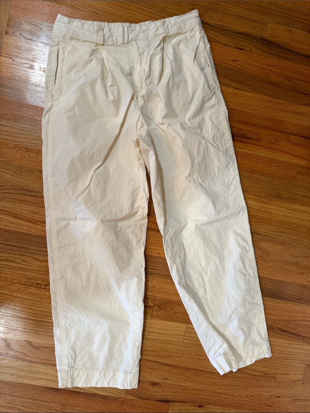 Free People  women’s Cream / Ivory poplin pant
